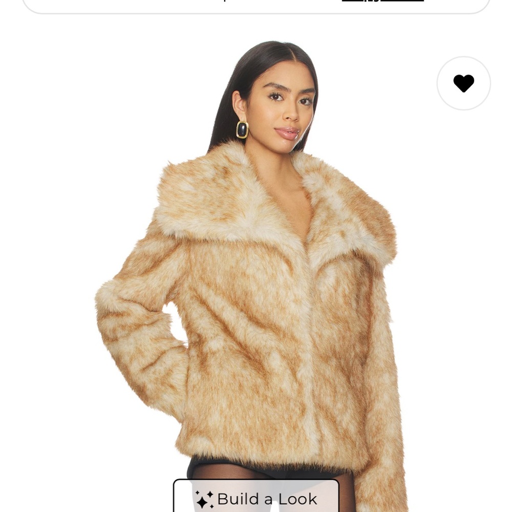 Lovers + Friends Cream Teddy Jacket